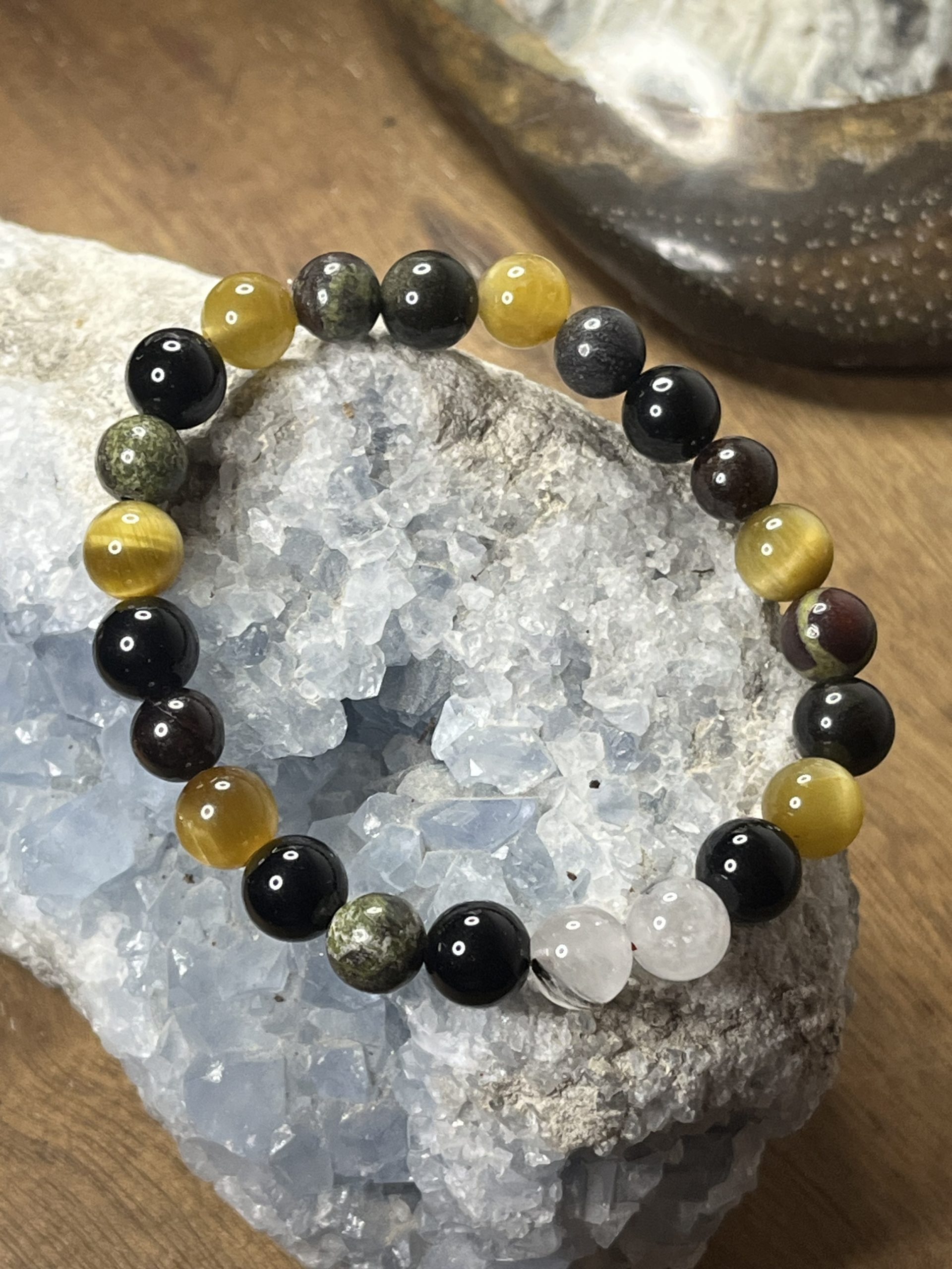 Bracelet de lithothérapie en pierres naturelles