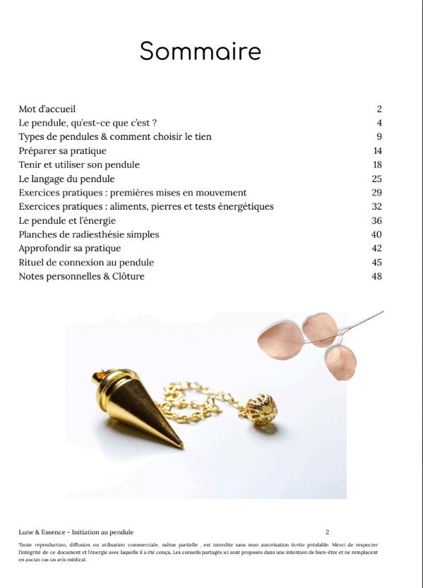 EBOOK - Initiation au Pendule – Image 2